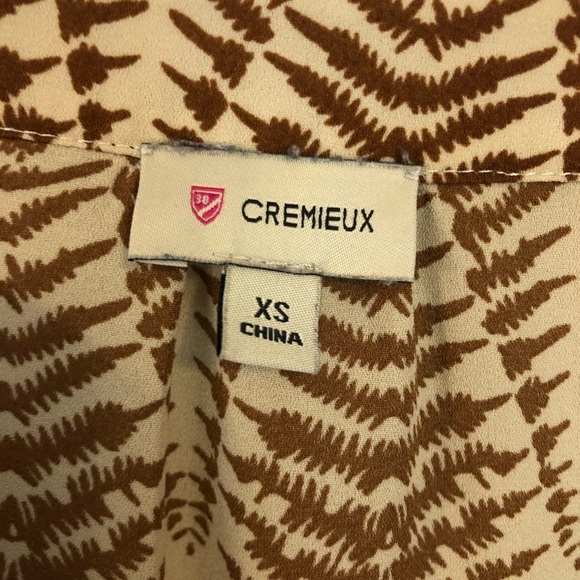 Cremieux Sz XS Fern Print Blouse - Picture 4 of 8